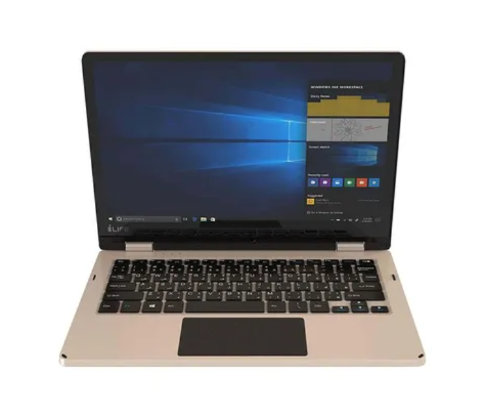 iLife Zed Note Prime 2 in 1 Laptop With 11.6inch Touch Screen Display Intel Celeron 2GB RAM 32GB eMMC - Gold - Zoom Image 1