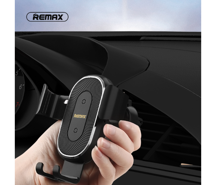 Remax RM-C38 Wireless Charger And Car Vent Mount Holder -Black - Zoom Image 4