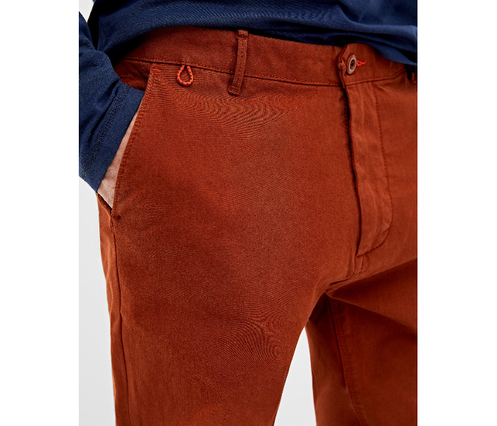 Springfield 155606168 Size 42 Chinos for Men - Wine - Zoom Image 2