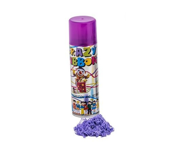 Crazy Ribbon Eco-Friendly Party Spray - Purple - Zoom Image