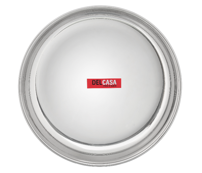 Delcasa DC2123 21cm Stainless Steel Rice Plate - Silver - Zoom Image 4