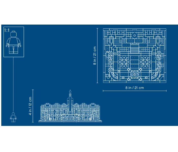 Lego 1197 Pieces Trafalgar Square Building Toy - Zoom Image 5