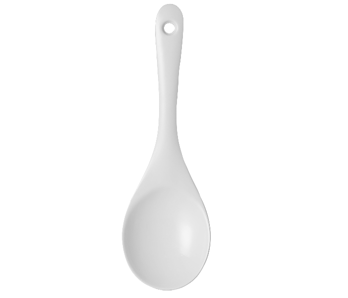 Delcasa DC2332 Melamine Serving Spoon - White - Zoom Image 3