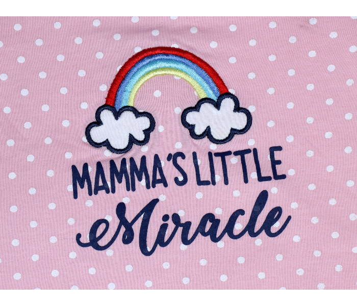 Hugs and Kisses SU19MGL16 0-3Month Mommas Little Miracle Onesies -Pink - Zoom Image 4