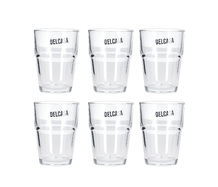 Delcasa DC1664 7 Oz 6 Pieces Durable and Lightweight Glass Tumbler Set - Clear - Zoom Image 1