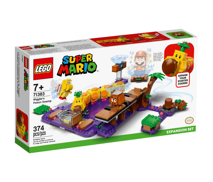 Lego 374 Pieces Super Mario Wigglers Poison Swamp Expansion Set For Kids - Zoom Image 1