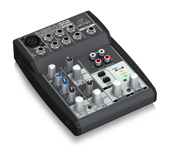 Behringer XENYX 502 Premium 5 Input 2 Bus Mixer with XENYX Mic Preamp and British EQ - Black - Zoom Image 3