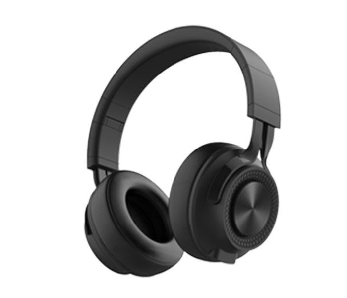 Elexro Elex-HS1003-BL Foldable Sand Bluetooth and AUX Headphone - Black - Zoom Image 1