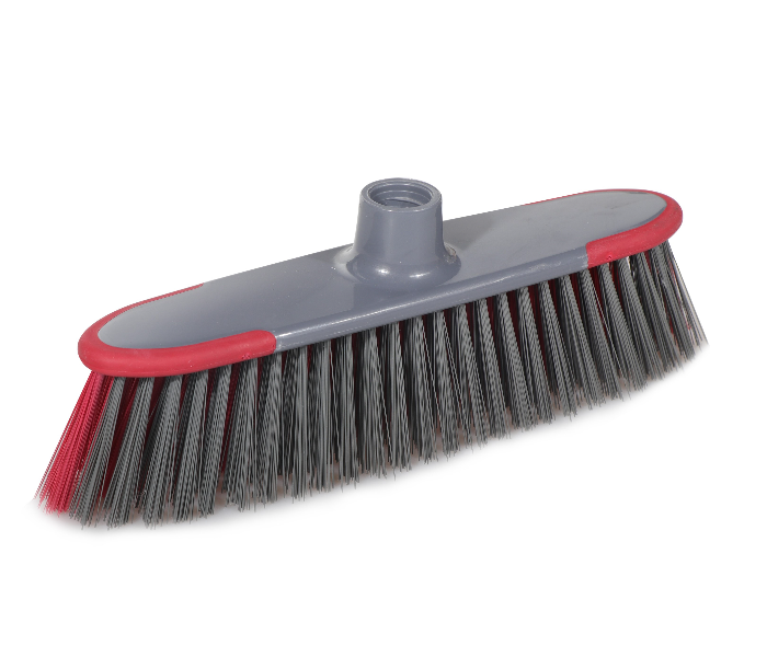 Delcasa DC1613 Indoor and Outdoor Sweeping Detachable Handle Broom - Red & Grey - Zoom Image 1