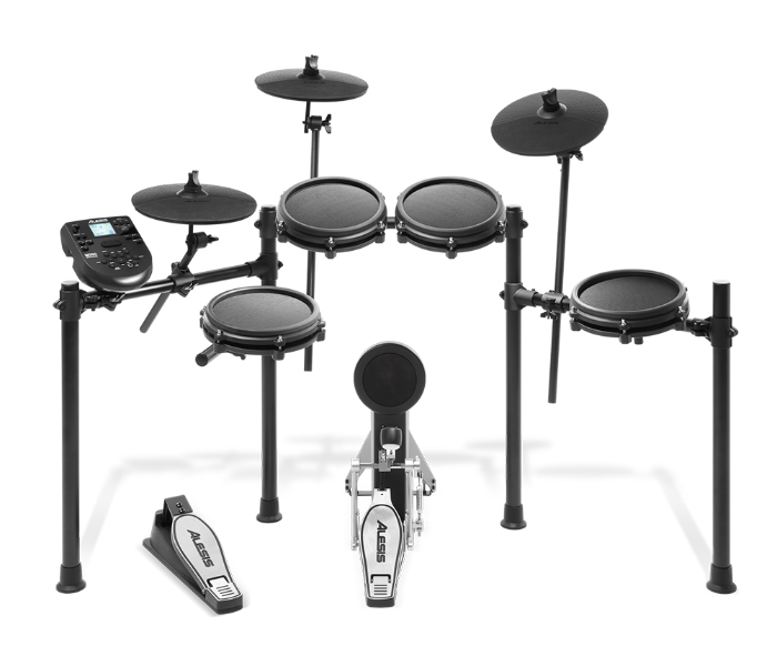 Alesis Nitro Mesh Kit 8 Piece Electronic Drum Kit with Mesh Heads - Black - Zoom Image 1