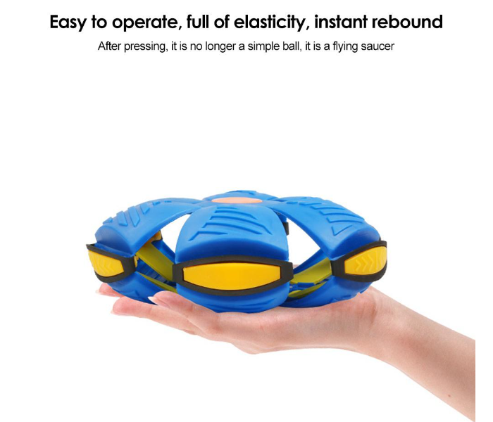 Magic UFO Flying Saucer Vent Ball for Children Beach Outdoor Games - Blue - Zoom Image 5