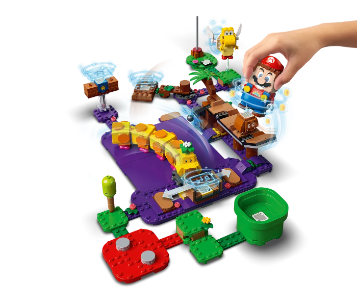 Lego 374 Pieces Super Mario Wigglers Poison Swamp Expansion Set For Kids - Zoom Image 5