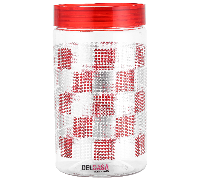 Delcasa DC2184 3000ml Lightweight Plastic Canister - Red - Zoom Image 3