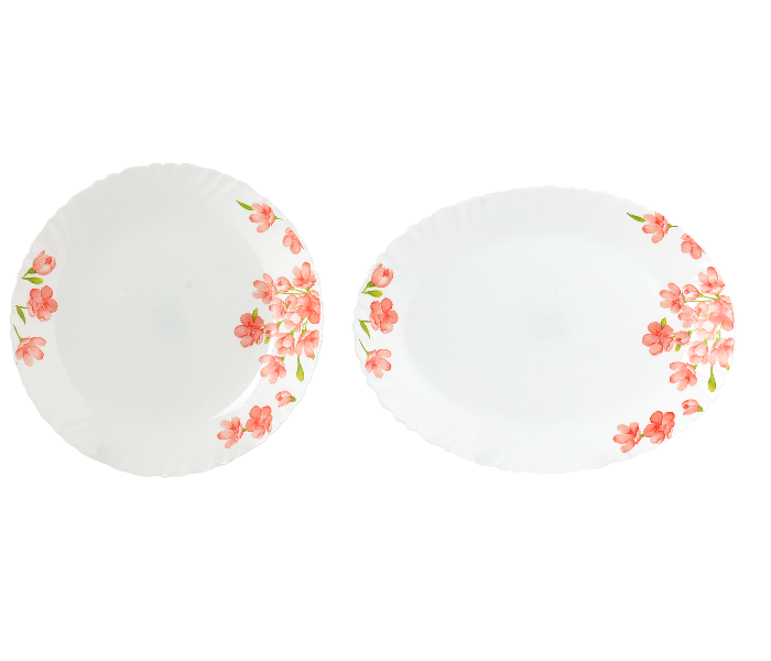 Delcasa DC2214 42 Pieces Opalware Dinner Set - White - Zoom Image 3