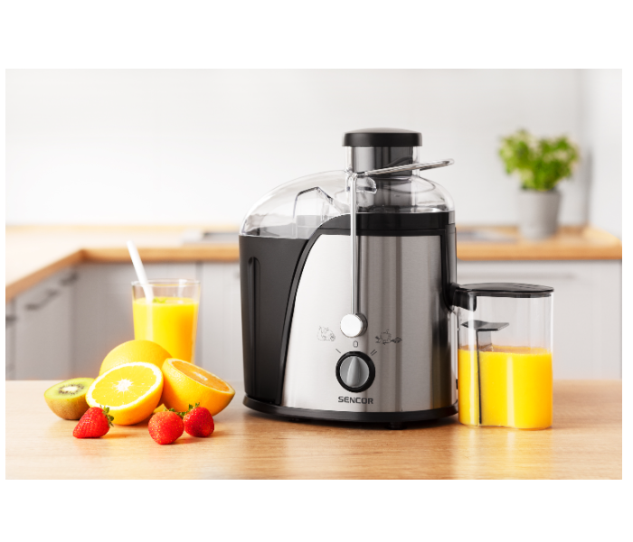 Sencor SJE741SS 400W 2Speed Juicer with Triple Engine Protection -Black and Silver - Zoom Image 10