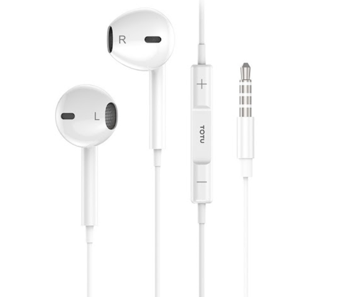 Totu EAUA-12 Glory Series Wired Headphone - White - Zoom Image 1