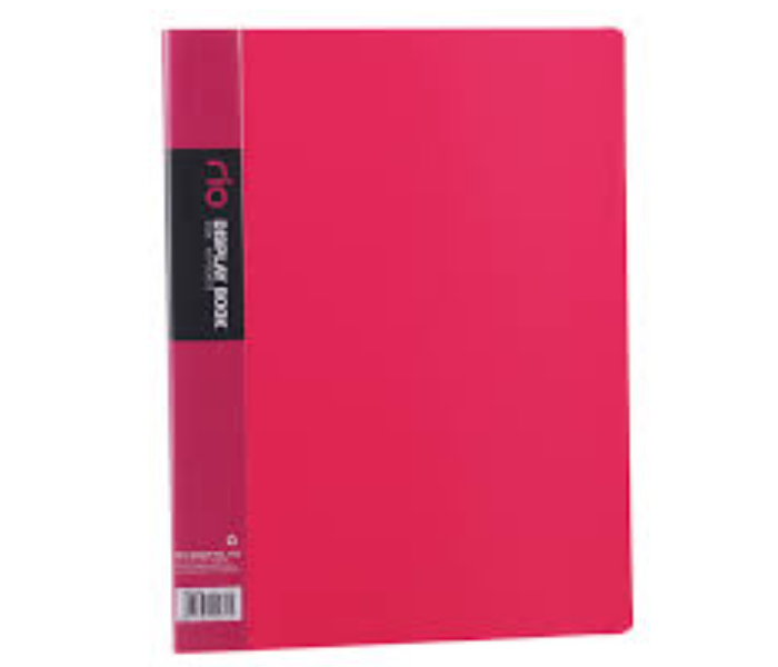 Deli 5034 40 Pockets A4 Paper Display Book - Pink - Zoom Image