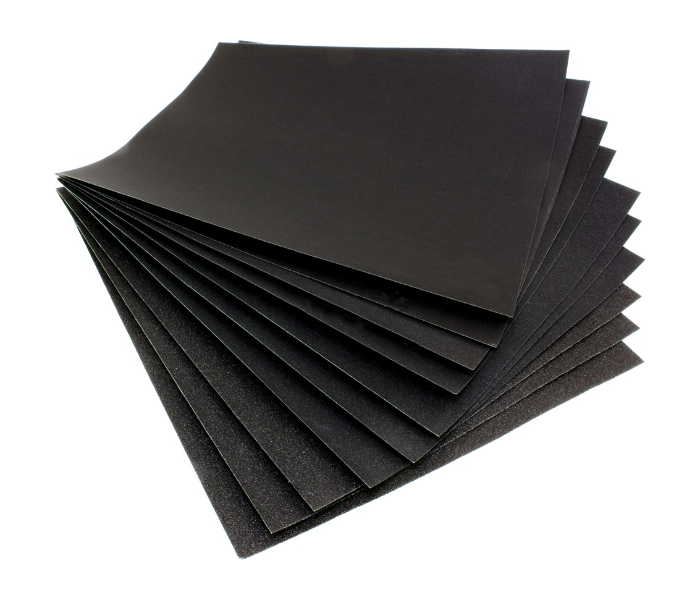 Set of 5 Pieces No-60 Premium Quality Multifunctional Sand Paper Sheets - Black - Zoom Image