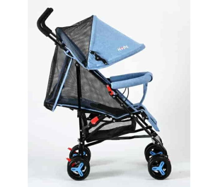 HP-3061XCM Net Type Buggy Wheeled Baby Stroller with Adjustable Push Handlebar - Blue - Zoom Image