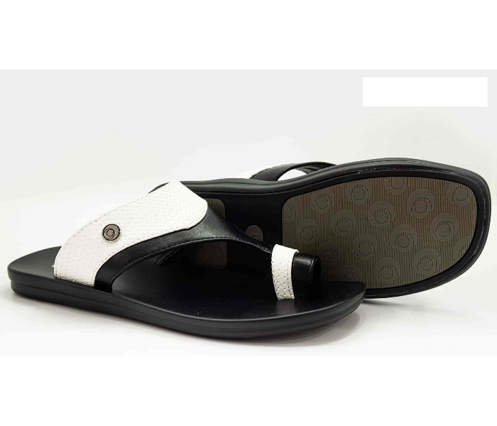 Odyssey 1290-17 41 EU Flat Sandal for Men - Black and White - Zoom Image