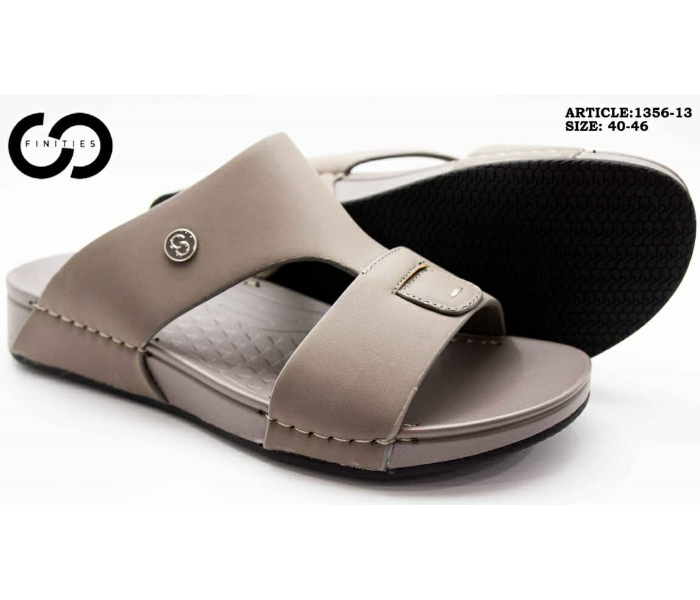 Finities 1356-13 44 EU Comfortable Flat Sandal For Men - Grey - Zoom Image