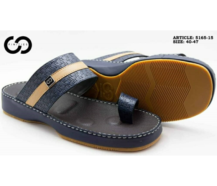 Finities 5165-15 41 EU Arabic Med Sandal For Men - Navy - Zoom Image