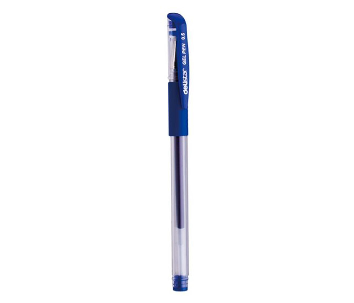 Deli 6600S 12 Piece 0.5mm Bullet Tip Office Gel Pen - Blue - Zoom Image