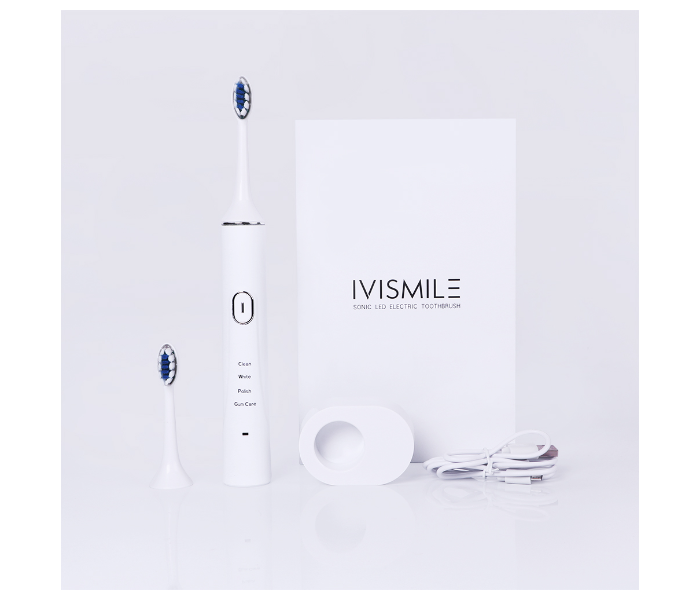 Ivismile Deep Oral Cleaning Rechargeable Electric Tooth Brush with USB Recharge - Pink - Zoom Image 4