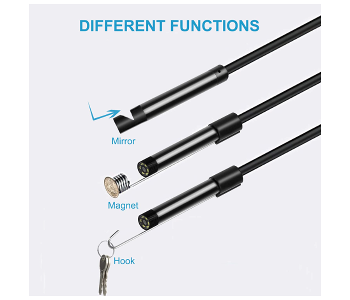 3 in 1 Type-C and Android and PC USB Endoscope Borescopes 3.3mm Inspection Camera IP67 Waterproof Snake Camera with 6 Adjustable LED Lights  - Zoom Image 3