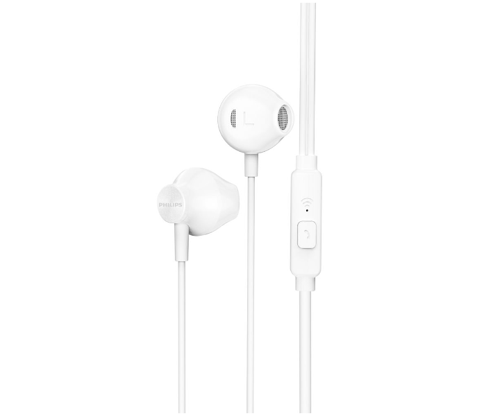 Philips TAUE101WT-00 In-Ear Wired Headphone with Microphone and Clear Bass Sound -White - Zoom Image 2