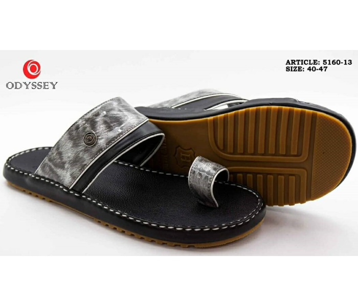 Odyssey 5160-13 43 EU Arabic Sandal For Men -Grey and White - Zoom Image