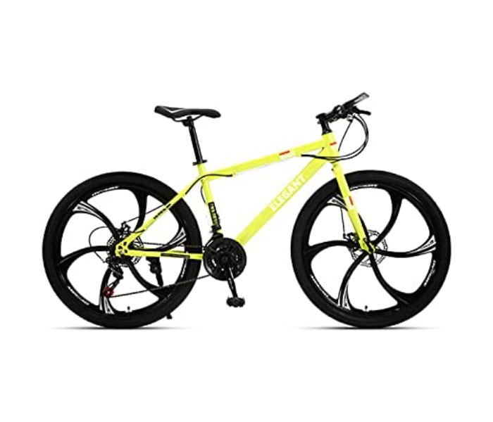 Body Line ELG6K 24 Inch Carbon Steel Elegant Bicycle With Sealed Central Shaft -Yellow - Zoom Image