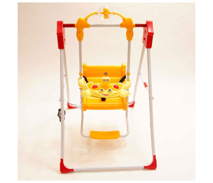 LA103 Durable and Lightweight Baby Swing with Hanging Basket - Yellow - Zoom Image