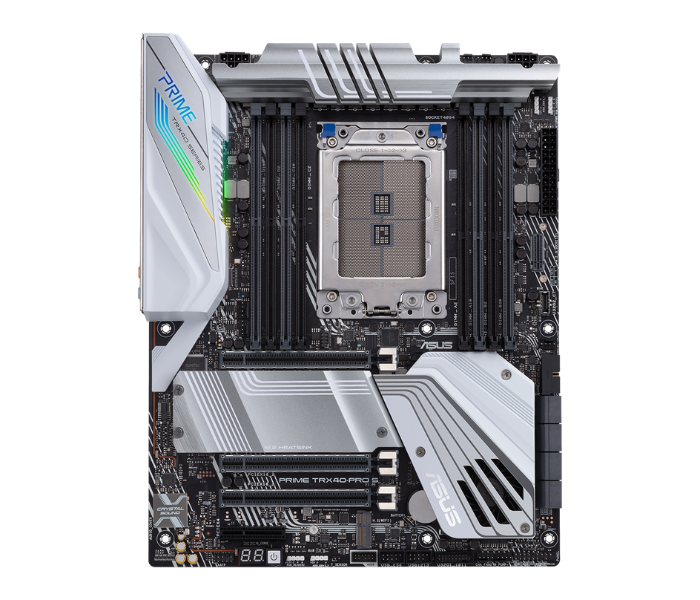 Asus Prime TRX40-PRO S Motherboard for 3rd Gen Ryzen Threadripper-Series Processors with USB 3.2 Gen 2 Type-C Front-Panel Connector and Aura Sync RGB Lighting  - Zoom Image 1