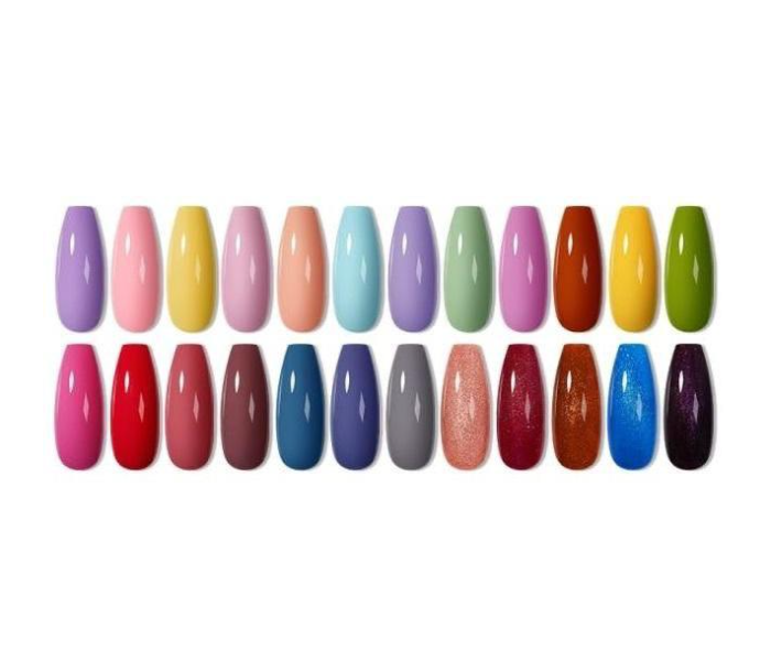 24 Pieces Classic Colors Glossy Finish Nail Polish Set - Zoom Image 3