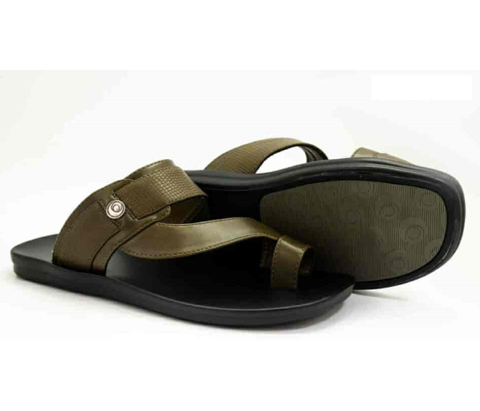 Odyssey 1286-17 46 EU Flat Sandal for Men - Olive Green - Zoom Image