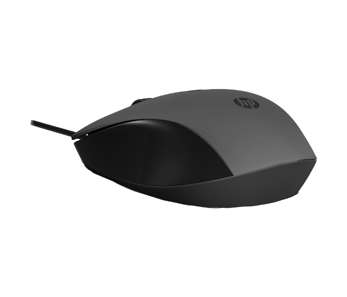 HP 240J6AA 150 1600 DPI Wired Mouse - Black - Zoom Image 2