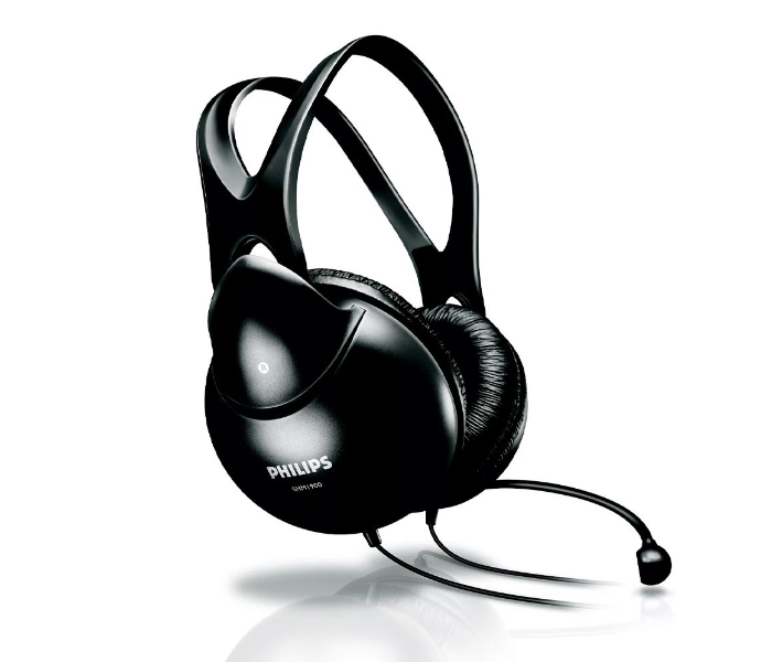 Philips SHM1900-00 Over-Ear PC Headset with Stereo Sound -Black - Zoom Image 2