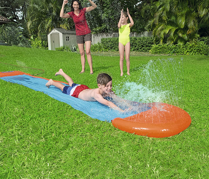 Bestway 52247 18 Inch H2Ogo Aqua Ramp Single Slide -Blue And Orange - Zoom Image 2