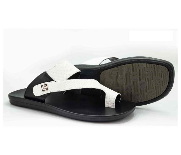 Odyssey 1282-20 42 EU Flat Sandal for Men - Black and White - Zoom Image