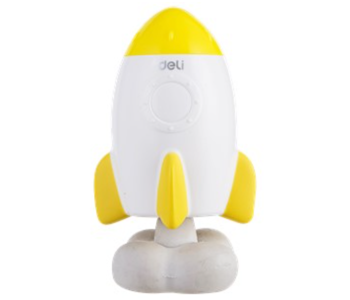 Deli R00601 8 mm Pencil Sharpener for Standard Pencil - Yellow And White - Zoom Image