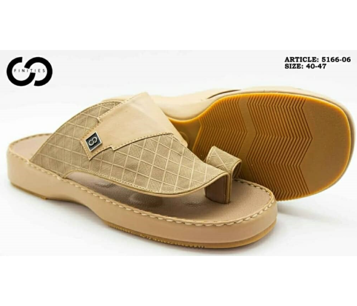 Finities 5166-06 42 EU Arabic Med Sandal For Men - Beige - Zoom Image