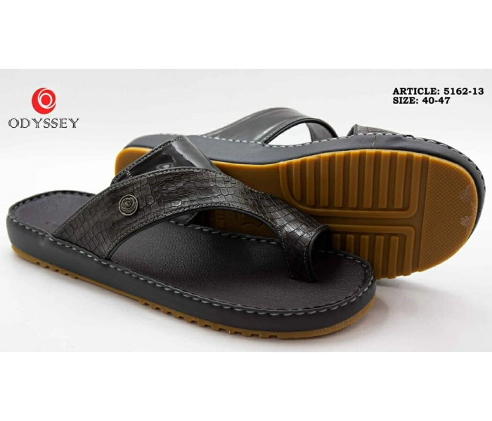 Odyssey 5162-13 45 EU Arabic Y Flat Sandal For Men -Black - Zoom Image