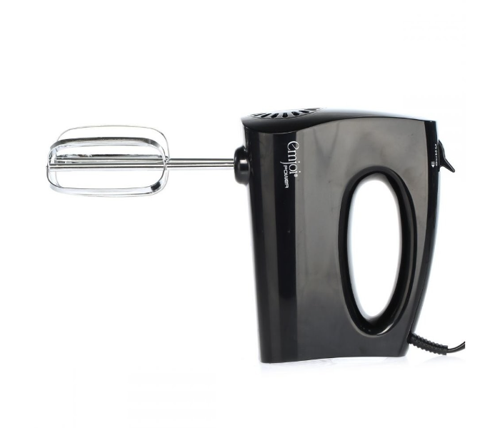 Emjoi UEHM-366 250Watts 3 Speed Settings Hand Mixer with Stainless Steel Dough Hooks -Black - Zoom Image 2