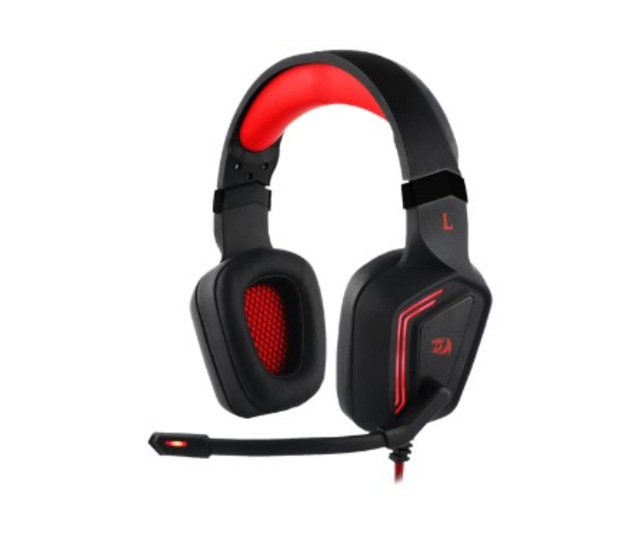 Redragon H310-1 Muses Virtual Surround Sound PC USB Gaming Headset - Black and Red - Zoom Image 1