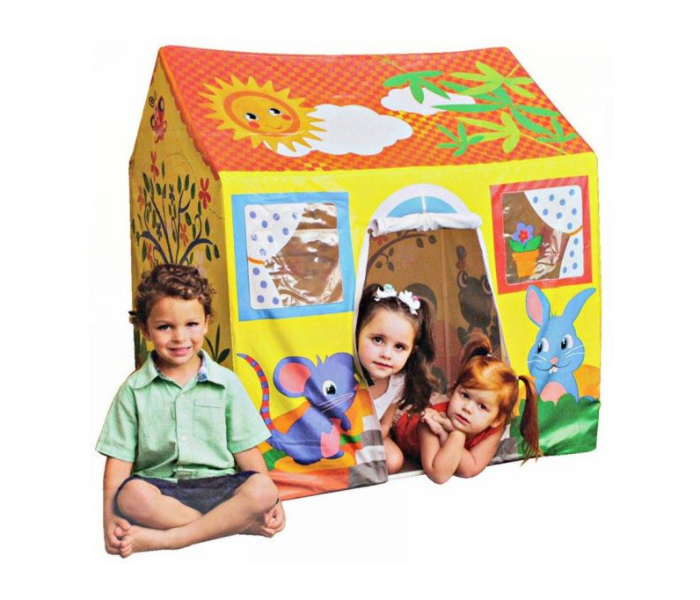 Bestway 14919 Plastic Hut in Jungle Kids Play Tent House - Yellow and Orange - Zoom Image 2