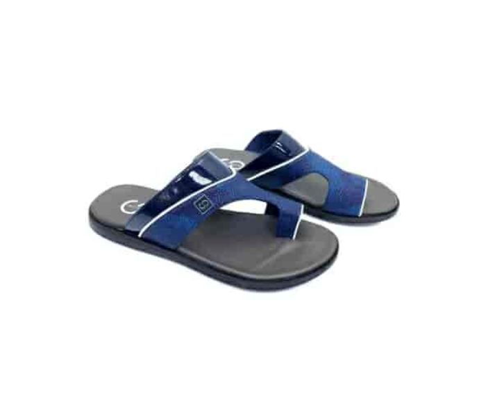 1726-15 44 EU Comfortable Stylish Flat Sandal For Men -Navy - Zoom Image