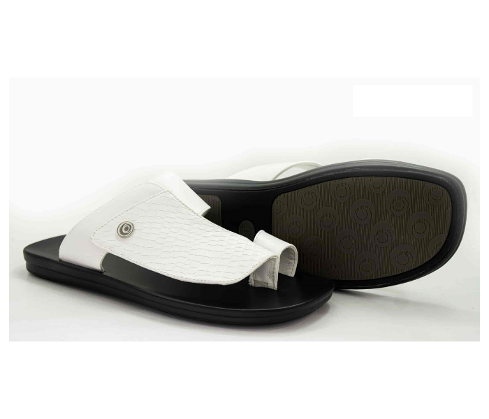 Odyssey 1283-20 42 EU Flat Sandal for Men - Black and White - Zoom Image