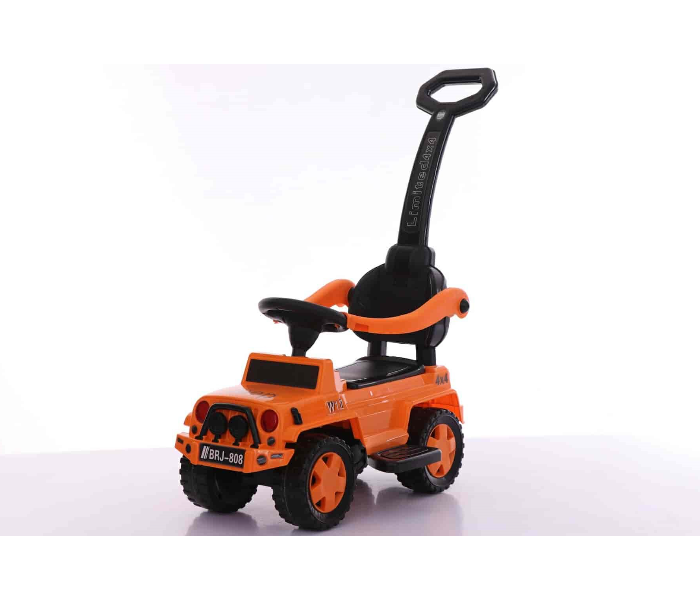 808P Durable and Lightweight Four Wheeler Ride On Car With Music - Orange - Zoom Image