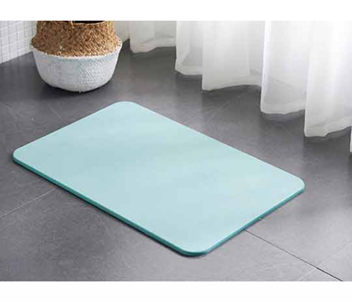 Generic Natural Quick Drying Mud Absorbent Diatom Home Bath Mat - Blue - Zoom Image 2